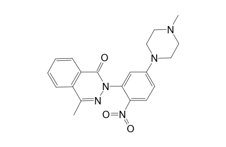 4-Methyl-2-[5-(4-methyl-1-piperazinyl)-2-nitrophenyl]-1-phthalazinone