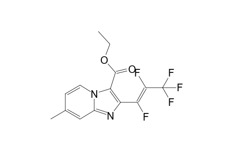 Ethyl 2-(perfluoroprop-1-enyl)-5-methylimidazo[1,2-a]pyridine-1-carboxylate