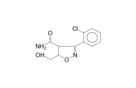3-(2-CHLOROPHENYL)-4-CARBAMOYL-5-HYDROXYMETHYLISOXAZOLINE