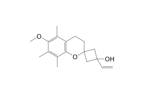 cis-6-Methoxy-5,7,8-trimethyl-3'-vinylspiro[chromane-2,1'-cyclobutan]-3'-ol