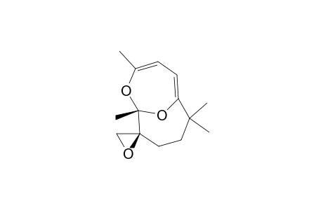 Spiro[2,11-dioxabicyclo[4.4.1]undeca-3,5-diene-10,2'-oxirane], 1,3,7,7-tetramethyl-, (1R*,10S*)-