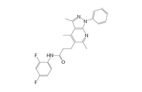 1H-pyrazolo[3,4-b]pyridine-5-propanamide, N-(2,4-difluorophenyl)-3,4,6-trimethyl-1-phenyl-