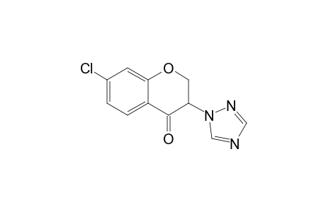 7-Chloranyl-3-(1,2,4-triazol-1-yl)-2,3-dihydrochromen-4-one