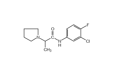 3'-chloro-4'-fluoro-alpha-methyl-1-pyrrolidineacetanilide