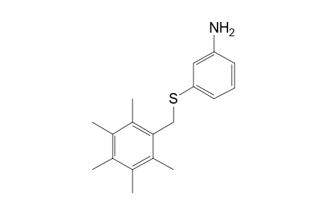 m-[(2,3,4,5,6-pentamethylbenzyl)thio]aniline