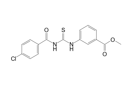 m-[3-(p-Chlorobenzoyl)-2-thioureido]benzoic acid, methyl ester