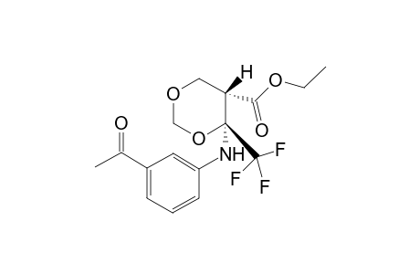 cis-4-Triifluoromethyl-4-(3-acetylphenyl)amino-5-ethoxycarbonyl-1,3-dioxane