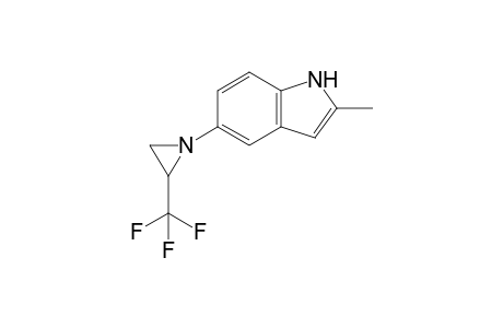 2-Methyl-5-(2-(trifluoromethyl)aziridin-1-yl)-1H-indole