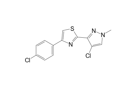 2-(4-chloro-1-methylpyrazol-3-yl)-4-(p-chlorophenyl)thiazole