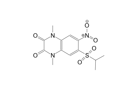 2,3-quinoxalinedione, 1,4-dihydro-1,4-dimethyl-6-[(1-methylethyl)sulfonyl]-7-nitro-