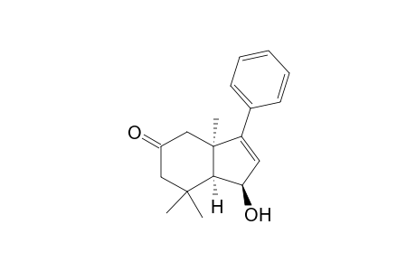 (1-R*,3A-R*,7A-S*)-1-Hydroxy-3A,7,7-trimethyl-3-phenyl-1,3A,4,6,7-hexahydro-inden-5-one