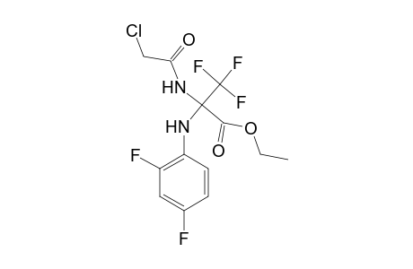 Ethyl 2-(2-chloroacetamido)-2-(2,4-difluoroanilino)-3,3,3-trifluoropropionate