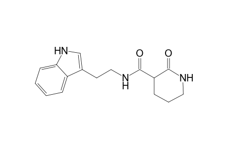 N-[2-(1H-indol-3-yl)ethyl]-2-oxo-3-piperidinecarboxamide