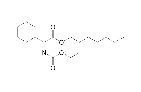 Glycine, 2-cyclohexyl-N-ethoxycarbonyl-, heptyl ester