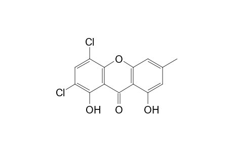 9H-Xanthen-9-one, 2,4-dichloro-1,8-dihydroxy-6-methyl-