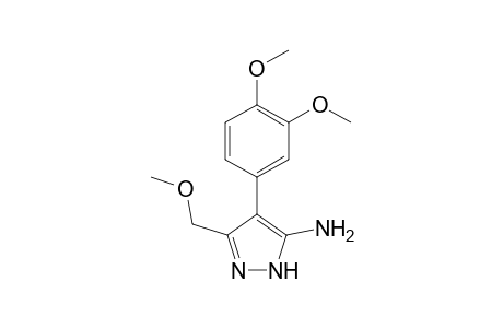 4-(3,4-dimethoxyphenyl)-3-(methoxymethyl)-1H-pyrazol-5-amine