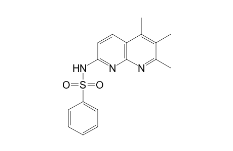 Benzenesulfonamide, N-(5,6,7-trimethyl-1,8-naphthyridin-2-yl)-
