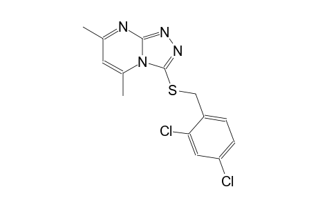 3-[(2,4-dichlorobenzyl)sulfanyl]-5,7-dimethyl[1,2,4]triazolo[4,3-a]pyrimidine