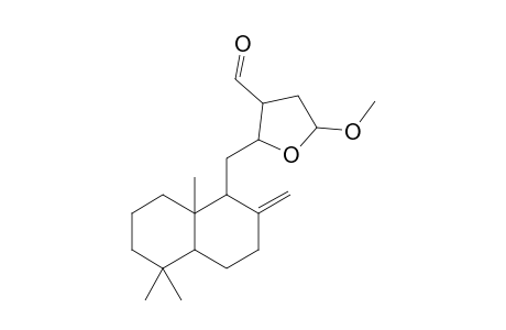 TURRAEANIN_E;(12-S,13-S,15-R)-12,15-EPOXY-15-METHOXY-ENT-LABDA-8-(17)-EN-16-AL