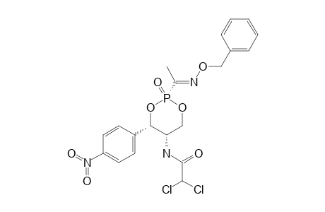 N-[(2S,4R,5R)-2-(1-BENZYLOXYIMINOETHYL)-4-(4-NITROPHENYL)-2-OXO-[1,3,2]-DIOXAPHOSPHINAN-5-YL]-2,2'-DICHLOROACETAMIDE