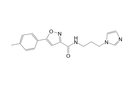 3-isoxazolecarboxamide, N-[3-(1H-imidazol-1-yl)propyl]-5-(4-methylphenyl)-