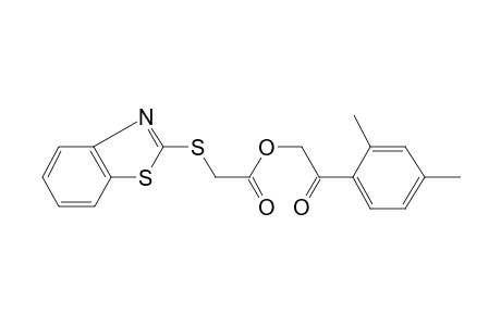 (Benzothiazol-2-ylsulfanyl)acetic acid, 2-(2,4-dimethylphenyl)-2-oxoethyl ester