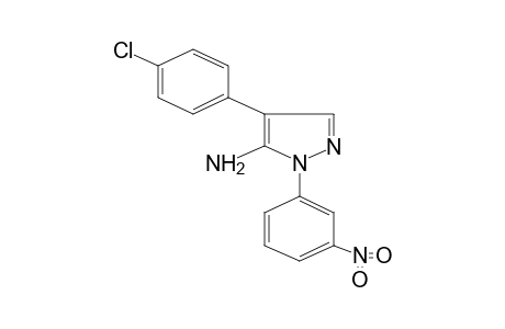 5-AMINO-4-(p-CHLOROPHENYL)-1-(m-NITROPHENYL)PYRAZOLE