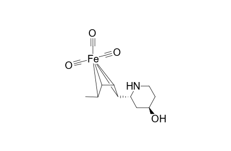 (+)-Tricarbonyl[(1'R,4'S)-(1',2',3',4'-.eta.)-1'-[(2S,4S)-4-hydroxypiperidin-2-yl]pentadienyl}iron