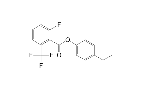 6-Fluoro-2-trifluoromethylbenzoic acid, 4-isopropylphenyl ester