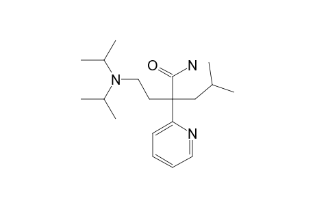 alpha-[2-DIISOPROPYLAMINO)ETHYL]-alpha-ISOBUTYL-2-PYRIDINEACETAMIDE