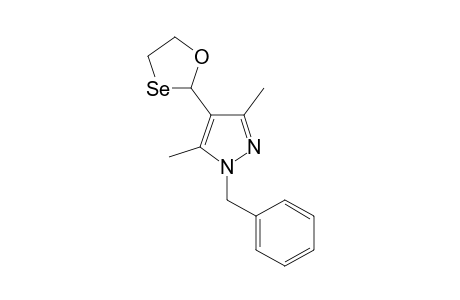 1-Benzyl-3,5-dimethyl-4-(1,3-oxaselenolan-2-yl)-1H-pyrazole