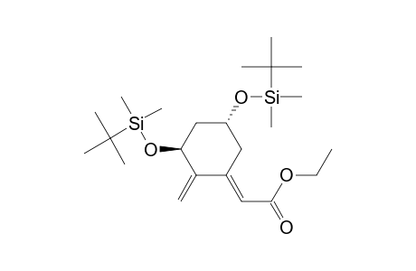 (2E)-2-[(3S,5R)-3,5-bis[[tert-butyl(dimethyl)silyl]oxy]-2-methylene-cyclohexylidene]acetic acid ethyl ester