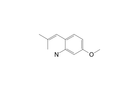 5-Methoxy-2-(2-methylprop-1-enyl)aniline