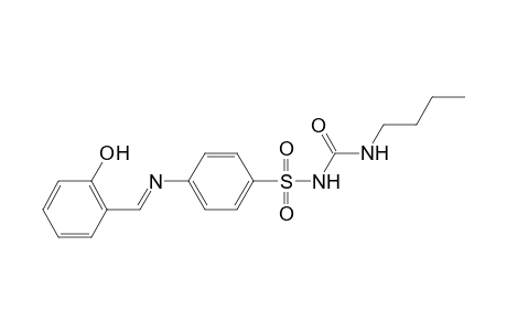 1-((E)-([4-(([(Butylamino)carbonyl]amino)sulfonyl)phenyl]imino)methyl)-2-hydroxybenzene