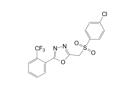 2-{[(p-CHLOROPHENYL)SULFONYL]METHYL}-5-(alpha,alpha,alpha-TRIFLUORO-o-TOLYL)-1,3,4-OXADIAZOLE