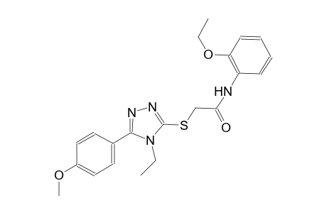 N-(2-ethoxyphenyl)-2-{[4-ethyl-5-(4-methoxyphenyl)-4H-1,2,4-triazol-3-yl]sulfanyl}acetamide