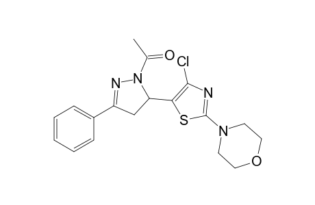 1-Acetyl-5-(4-chloro-2-morpholinothiazol-5-yl)-3-phenyl-4,5-dihydro-1H-pyrazole