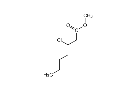 3-chloroheptanoic acid, methyl ester