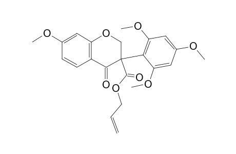 3-Allyloxycarbonyl-3-(2,4,6-trimethoxyphenyl)-7-methoxy-chroman-4-one