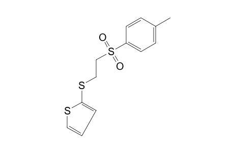 2-{[2-(p-tolylsulfonyl)ethyl]thio}thiophene