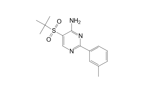 4-amino-5-(tert-butylsulfonyl)-2-m-tolylpyrimidine