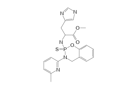 Methyl-3-(1H-5-imidazolyl)-2-[3-(6-methyl-2-pyridyl)-2-thioxo-3,4-dihydro-2H-1,3,2-lambda(5)-benzoxazaphosphinin-2-yl]-aminopropanoate