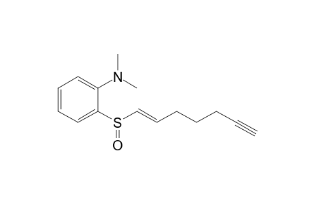 trans-(+-)-1-[2-(N,N-Dimethylamino)phenylsulfinyl]-1-hepten-6-yne