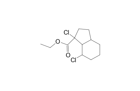 1H-Indene-1-carboxylic acid, 1,7-dichlorooctahydro-, ethyl ester