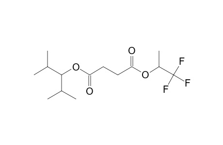 Succinic acid, 1,1,1-trifluoroprop-2-yl 2,4-dimethylpent-3-yl ester