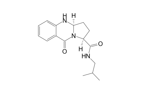 9-OXO-1,2,3,3A,4,9-HEXAHYDROPYRROLO-[2,1-B]-QUINAZOLINE-1-ISOBUTYLCARBOXAMIDE