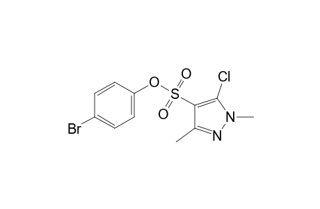 5-chloro-1,3-dimethylpyrazole-4-sulfonic acid, p-bromophenyl ester