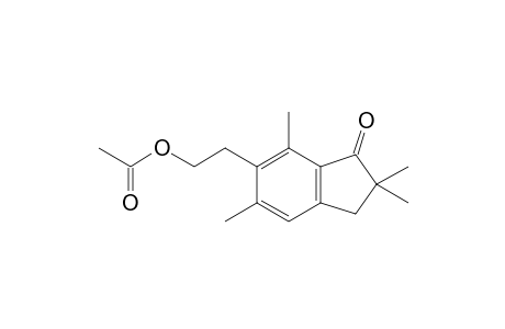 6-[2'-ACETOXYETHYL]-2,2,5,7-TETRAMETHYLINDAN-1-ONE;ACETYL-PTEROSIN-Z