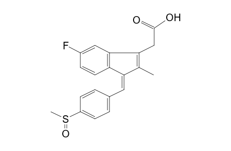 (Z)-5-FLUORO-2-METHYL-1-[[PARA-(METHYLSULFINYL)-PHENYL]-METHYLENE]-1H-INDENE-3-ACETIC-ACID;SULINDAC