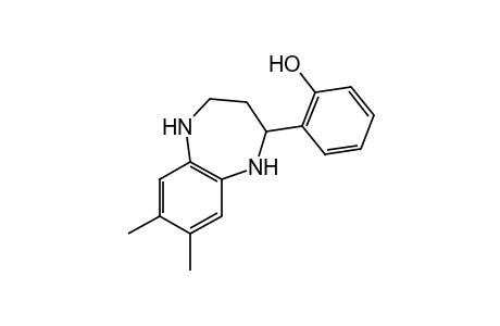 o-(7,8-DIMETHYL-2,3,4,5-TETRAHYDRO-1H-1,5-BENZODIAZEPIN-2-YL)PHENOL